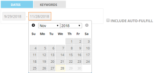 Date filter
